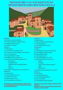 Fiestas de Uriz 2018