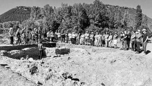 100 visitantes en el yacimiento de Arce