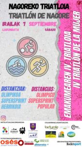 El embalse de Nagore acogerá el 7 de septiembre tres pruebas de Triatlón